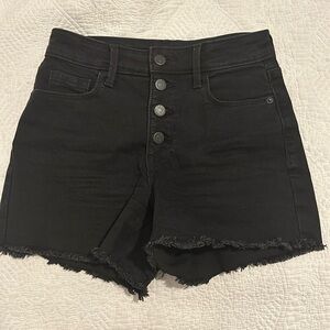 Old Navy Secret-Slim Pocket High Rise Shorts - Black - 0